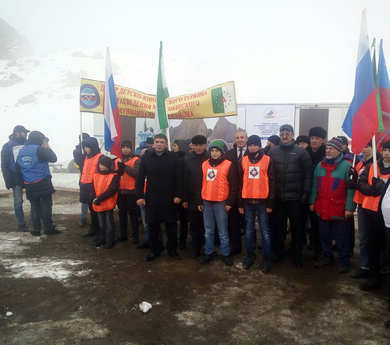 ЦДЮТиК Малгобекского района участвовал в открытии чемпионата России по альпинизму.